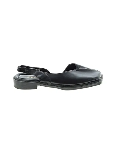Pre-owned Assorted Brands Flats In Black