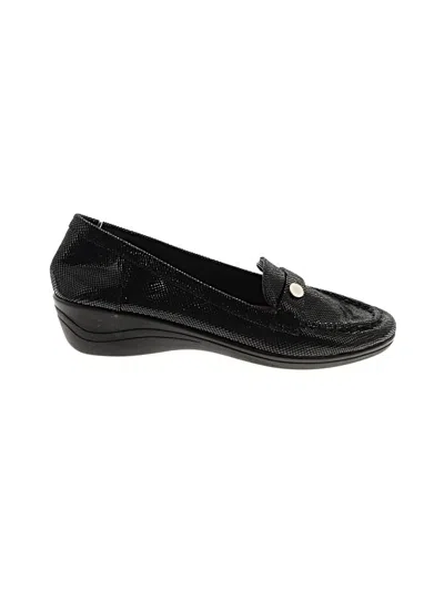 Pre-owned Assorted Brands Flats In Black
