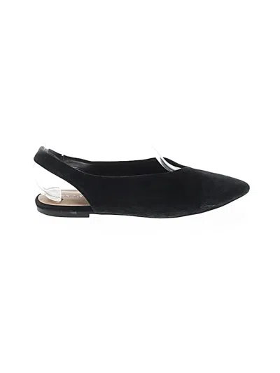 Pre-owned Assorted Brands Flats In Black