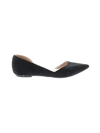 Pre-owned Assorted Brands Flats In Black