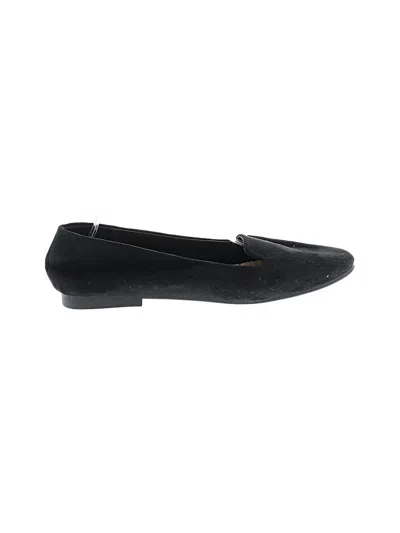 Pre-owned Assorted Brands Flats In Black