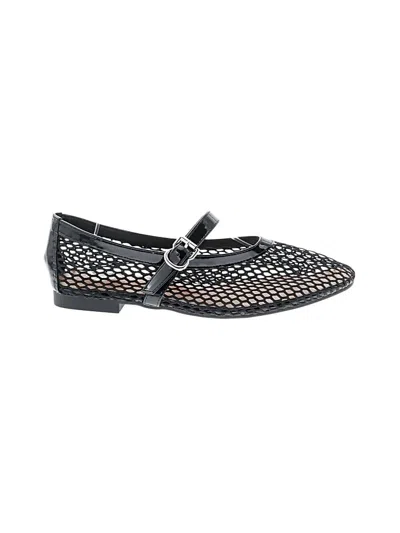 Pre-owned Assorted Brands Flats In Black