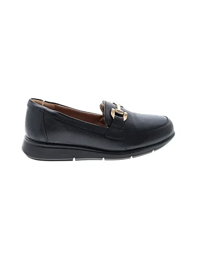 Pre-owned Assorted Brands Flats In Black