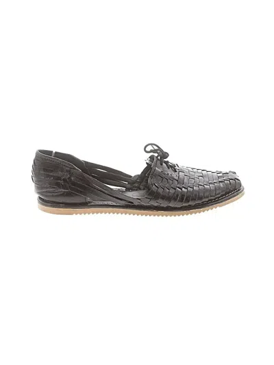 Pre-owned Assorted Brands Flats In Black
