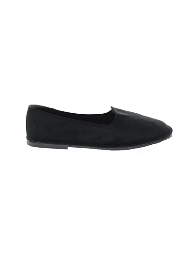 Pre-owned Assorted Brands Flats In Black