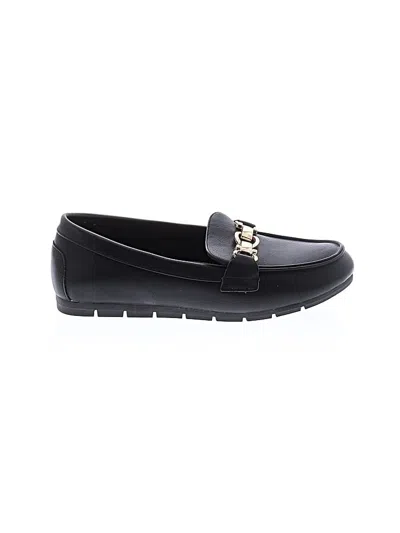 Pre-owned Assorted Brands Flats In Black