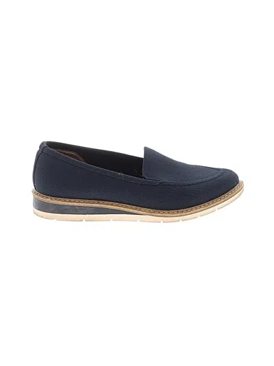 Pre-owned Assorted Brands Flats In Blue