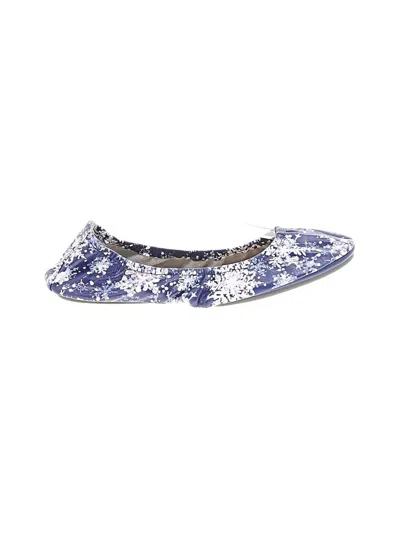 Pre-owned Assorted Brands Flats In Blue