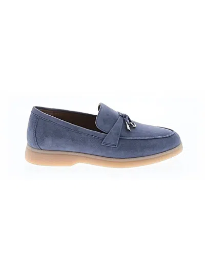 Pre-owned Assorted Brands Flats In Blue