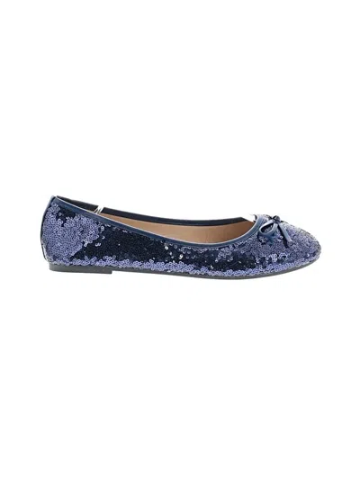 Pre-owned Assorted Brands Flats In Blue