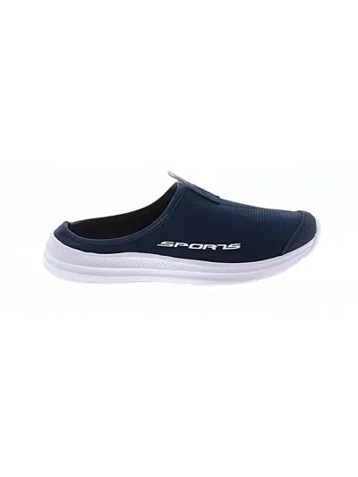 Pre-owned Assorted Brands Flats In Blue