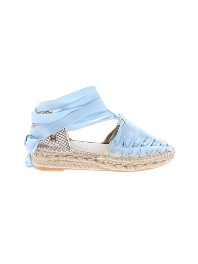 Pre-owned Assorted Brands Flats In Blue