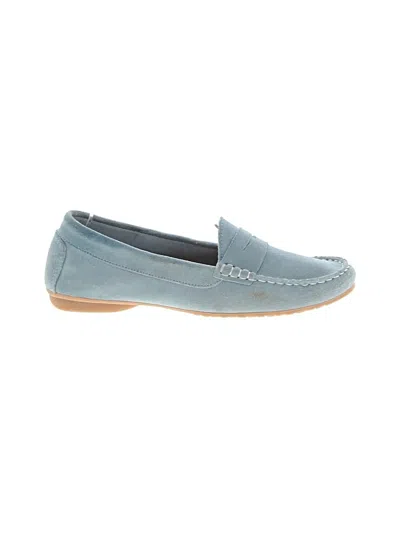 Pre-owned Assorted Brands Flats In Blue