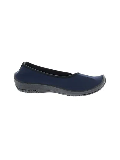 Pre-owned Assorted Brands Flats In Blue