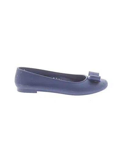 Pre-owned Assorted Brands Flats In Blue