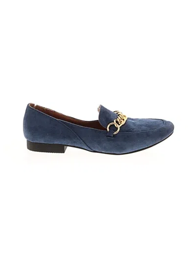Pre-owned Assorted Brands Flats In Blue