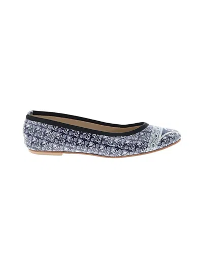 Pre-owned Assorted Brands Flats In Blue