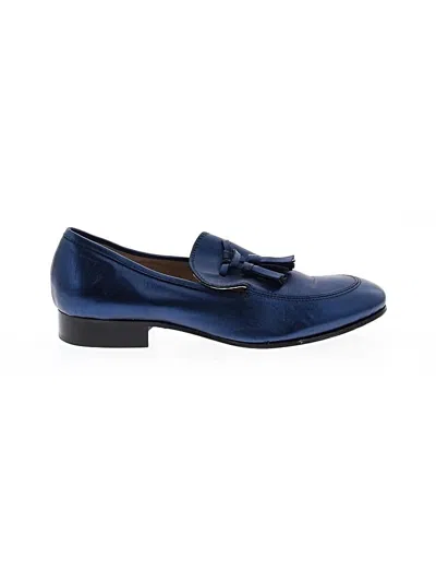 Pre-owned Assorted Brands Flats In Blue