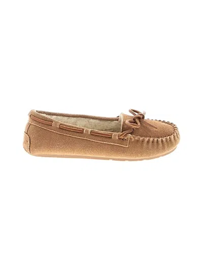 Pre-owned Assorted Brands Flats In Brown