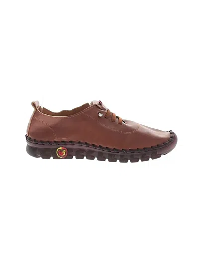 Pre-owned Assorted Brands Flats In Brown