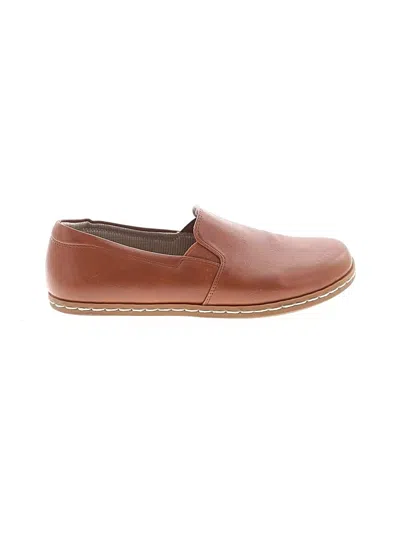 Pre-owned Assorted Brands Flats In Brown