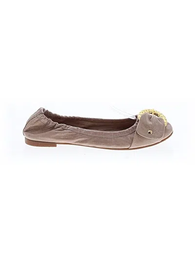 Pre-owned Assorted Brands Flats In Brown