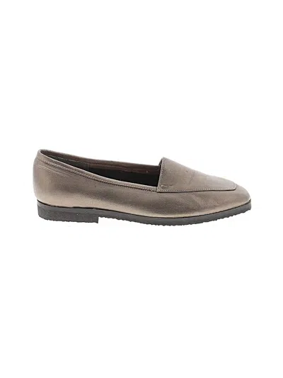 Pre-owned Assorted Brands Flats In Brown