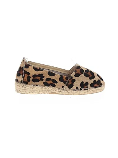 Pre-owned Assorted Brands Flats In Brown