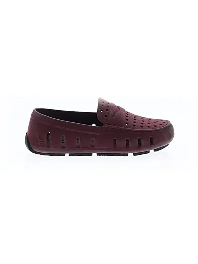 Pre-owned Assorted Brands Kids' Flats In Burgundy