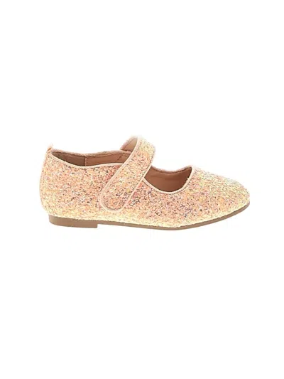 Pre-owned Assorted Brands Kids' Flats In Gold