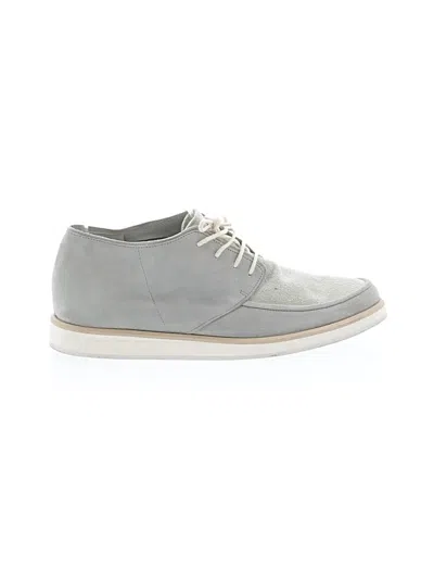 Pre-owned Assorted Brands Flats In Gray