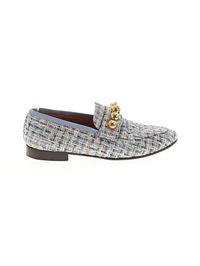 Pre-owned Assorted Brands Flats In Gray