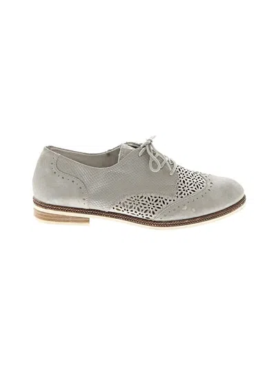 Pre-owned Assorted Brands Flats In Gray