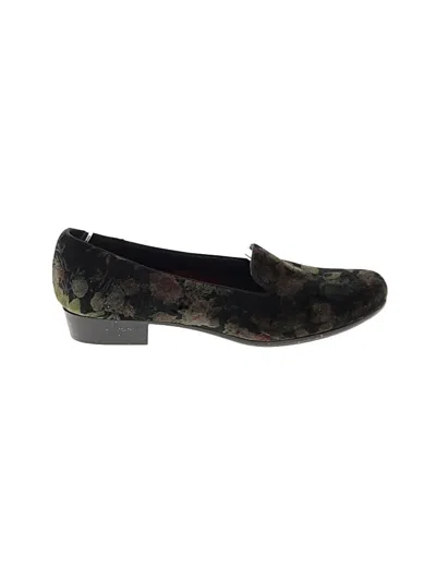 Pre-owned Assorted Brands Flats In Green