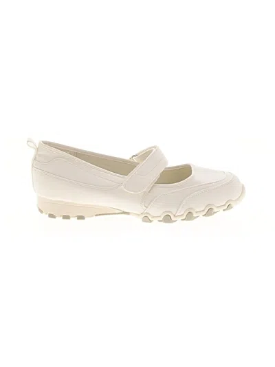 Pre-owned Assorted Brands Flats In Ivory