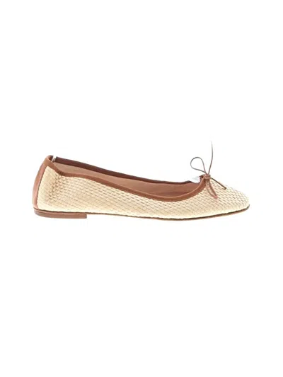 Pre-owned Assorted Brands Flats In Ivory