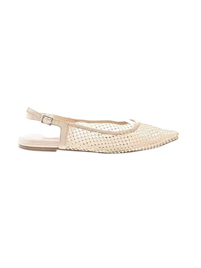 Pre-owned Assorted Brands Flats In Ivory