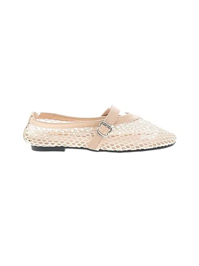 Pre-owned Assorted Brands Flats In Ivory