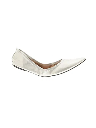 Pre-owned Assorted Brands Flats In Ivory