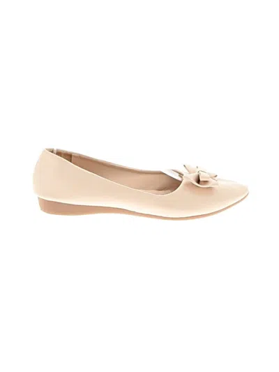 Pre-owned Assorted Brands Flats In Ivory