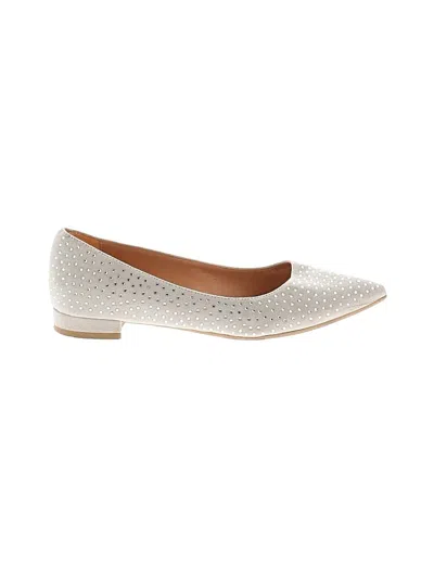 Pre-owned Assorted Brands Flats In Ivory