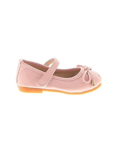 Pre-owned Assorted Brands Kids' Flats In Pink