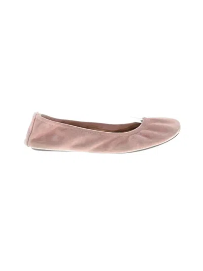 Pre-owned Assorted Brands Flats In Pink
