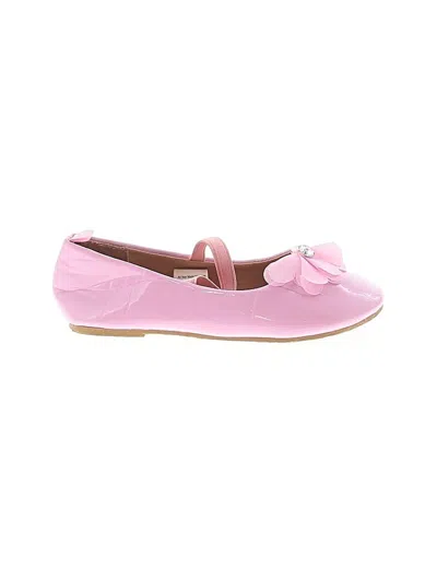 Pre-owned Assorted Brands Kids' Flats In Pink