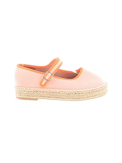 Pre-owned Assorted Brands Flats In Pink