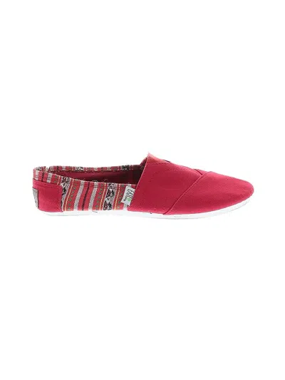 Pre-owned Assorted Brands Flats In Red