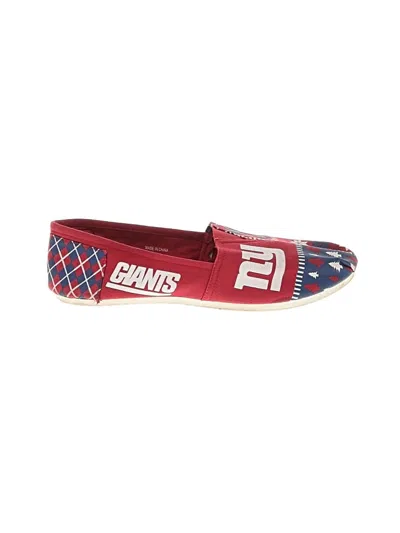 Pre-owned Assorted Brands Flats In Red