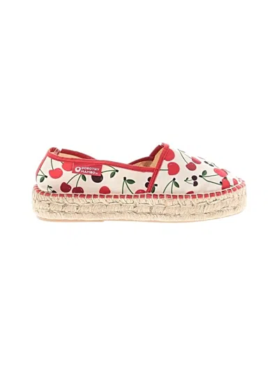 Pre-owned Assorted Brands Flats In Red