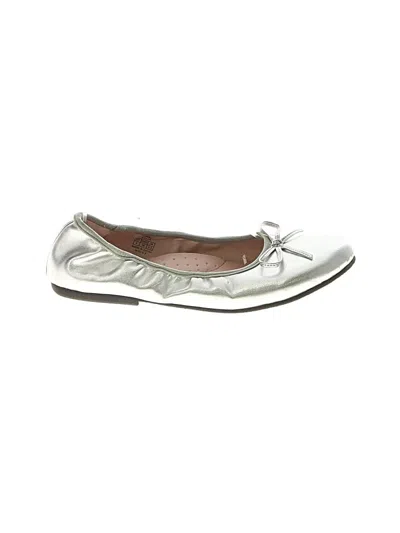 Pre-owned Assorted Brands Flats In Silver