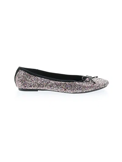 Pre-owned Assorted Brands Flats In Silver